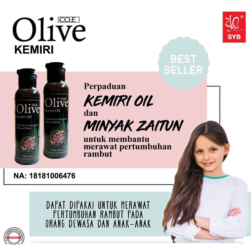 SYB OLIVE KEMIRI OIL - MINYAK KEMIRI OLIVE SYB BPOM