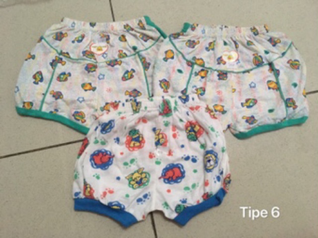 6PCS!! Celana segitiga bayi 6-18 M / Celana kodok bayi / celana rumah bayi