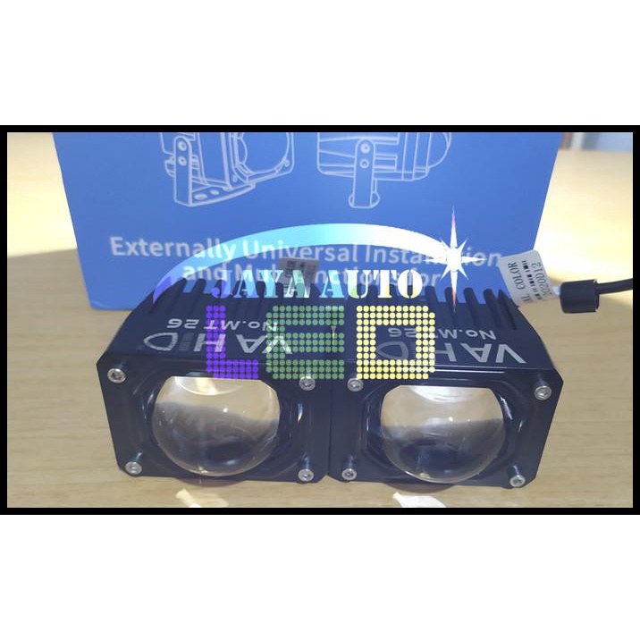Lampu Tembak Vahid Mt26 | Foglamp Led Vahid | Led Projector 2 Warna
