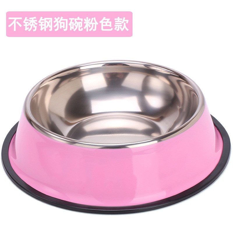 Piring Makan Hewan STAINLESS WARNA WARNI ukuran Dog Bowl / Tempat Makan Kucing Anjing