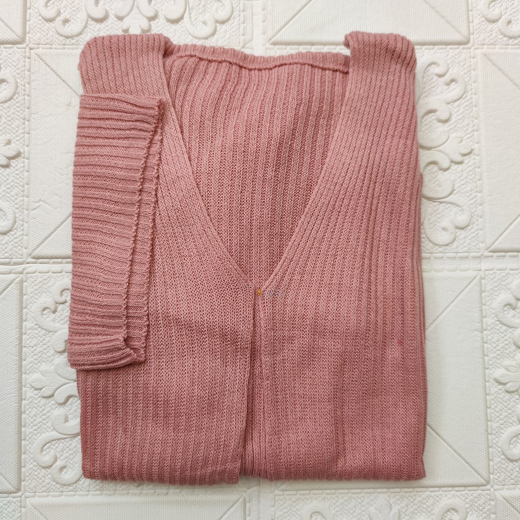 Cardigan Rajut || OVERSIZE CARDY || LOOCY BOXY-Dusty