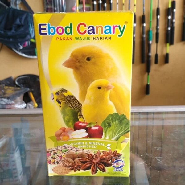 Ebod Canary Dus Pakan Makanan Burung Kenari Branjangan Harian di Kotak