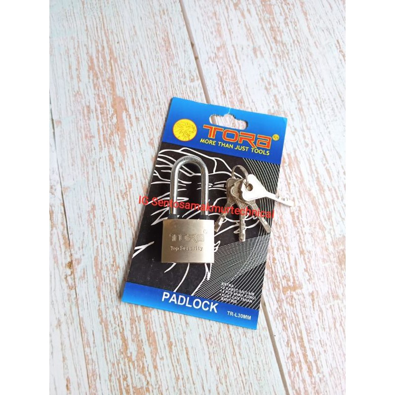 TORA 30 MM Gembok Nikel Panjang Computer Key Padlock 30mm