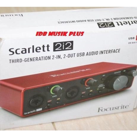 Soundcard Recording Focusrite Scarlett 2i2 3Rd Gen Original Focusrite