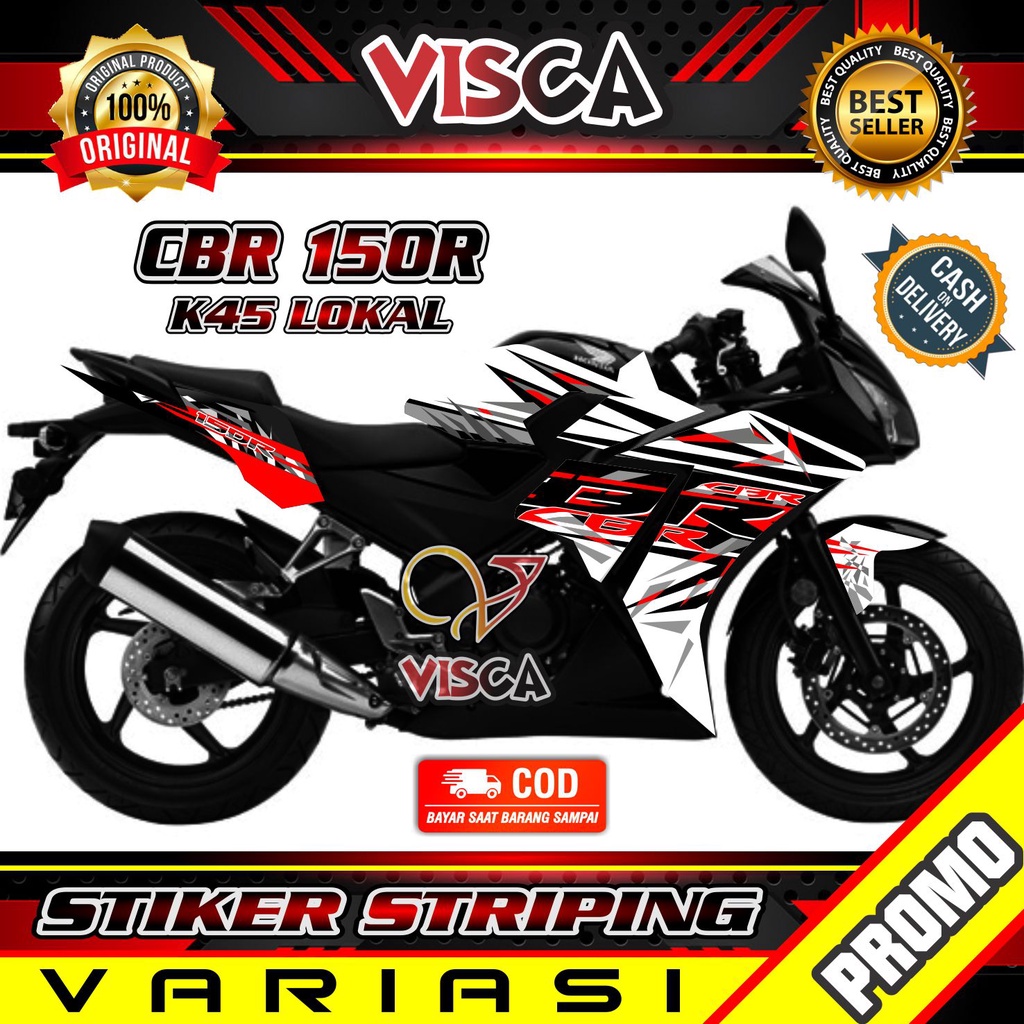 Striping CBR 150R K45 Lokal - Stiker Sticker Striping Variasi Lis Honda CBR 150R K45 Lokal - Stripin