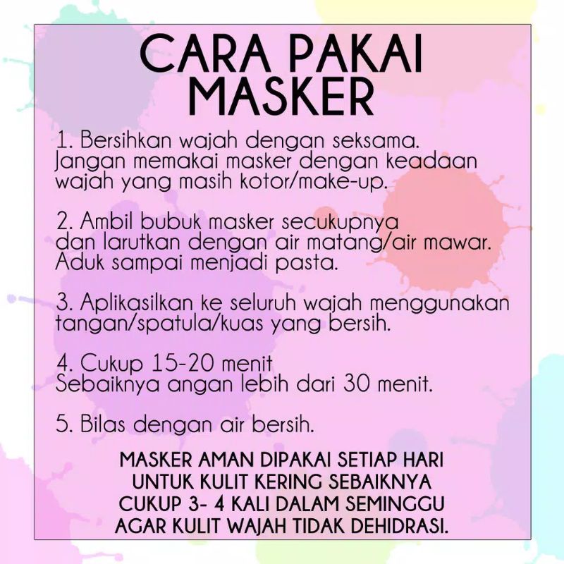 [BPOM] [5 Gram] KOSTEC Masker Organic Masker Organik Masker Washoff Masker Wajah Skincare Kosmetik Makeup Make Up