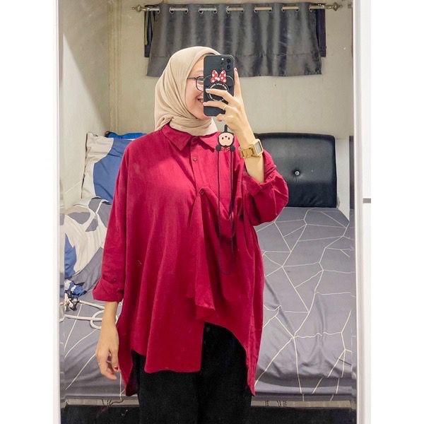 1KG MUAT 5PCS | VANES AIRFLOW CRINCLE ATASAN KEMEJA FULL KANCING HITS OOTD SELEBGRAM FASHION KOREAN STYLE TERBESTSELLER