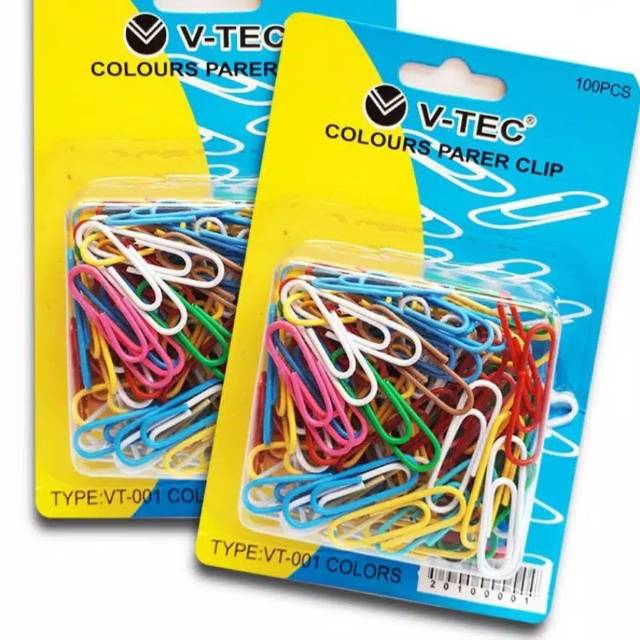 

Vinyl Paper Clip Warna V-Tec VT-001 kecil / VT-002 jumbo