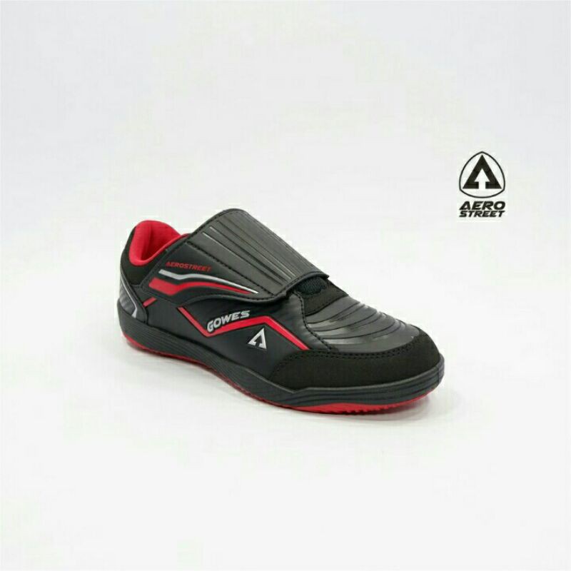 Aerostreet 39-42 Gowes-V Hitam Merah - Sepatu Sport Pria Wanita - Sepatu Sepeda