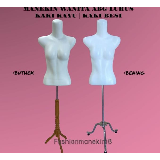 [[COD]] MANEKIN WANITA SETENGAH BADAN 1 SET KAKI TIANG/PATUNG BAJU DRESS CEWEK BOOM SALE Kode 344