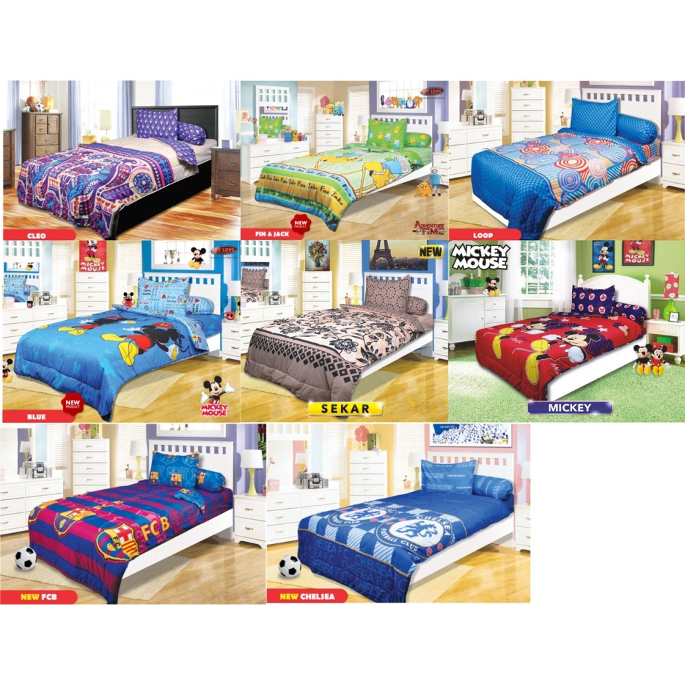 Sprei My Love Single Motif Bola Karakter Anak Minnie Sofia - Uk 100x200 No 4Tinggi 30Cm Terlaris Ori