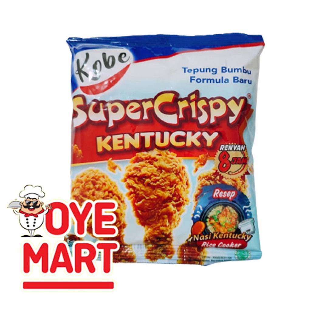 KOBE TEPUNG BUMBU SUPER CRISPY KENTUCKY 200GR/TEPUNG AYAM SIAP PAKAI