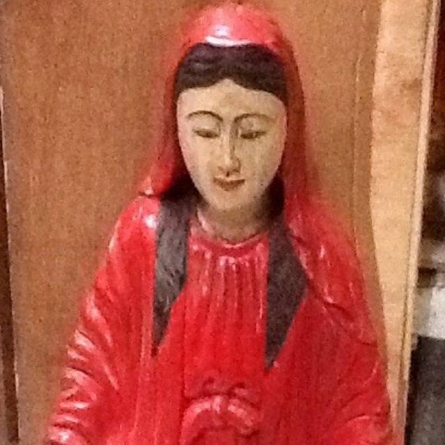 Patung Bunda Maria (Bunda Yesus) 40x100 Kayu Suar