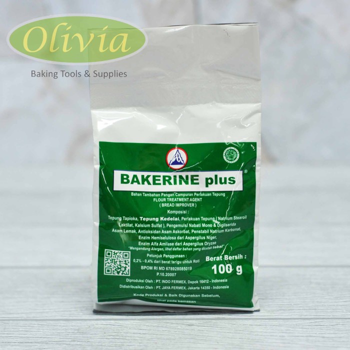 

Ht6362D Bakerine Plus Sachet Bakerin Bread Improver/Pengempuk/Pelembut 100Gr Ht5