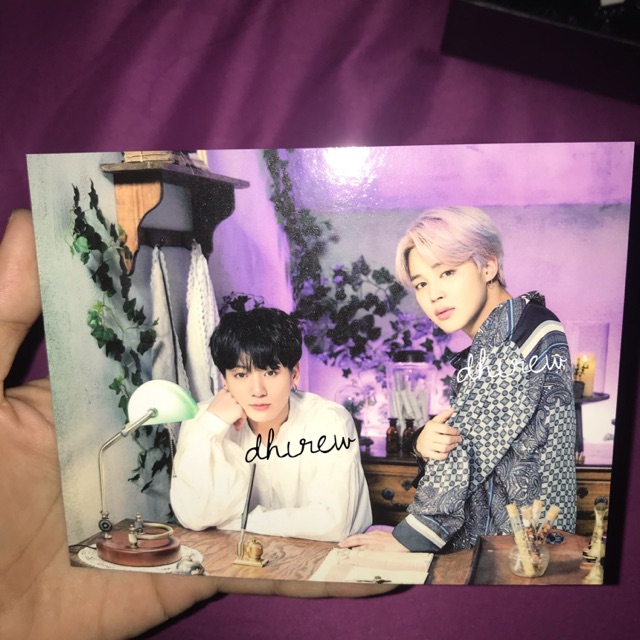 BTS JUNGKOOK JIMIN OFFICIAL POP UP CARD 5TH MUSTER MAGIC SHOP JIKOOK KOOKMIN