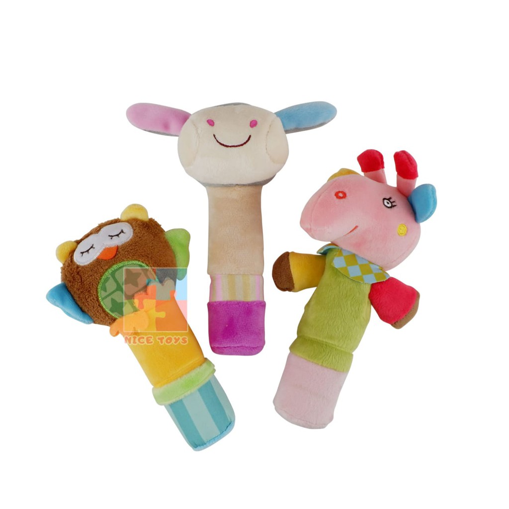 Baby Cloth Wand Mainan Bayi Baby Toys Rattle Stick Teether Bayi Boneka Bayi