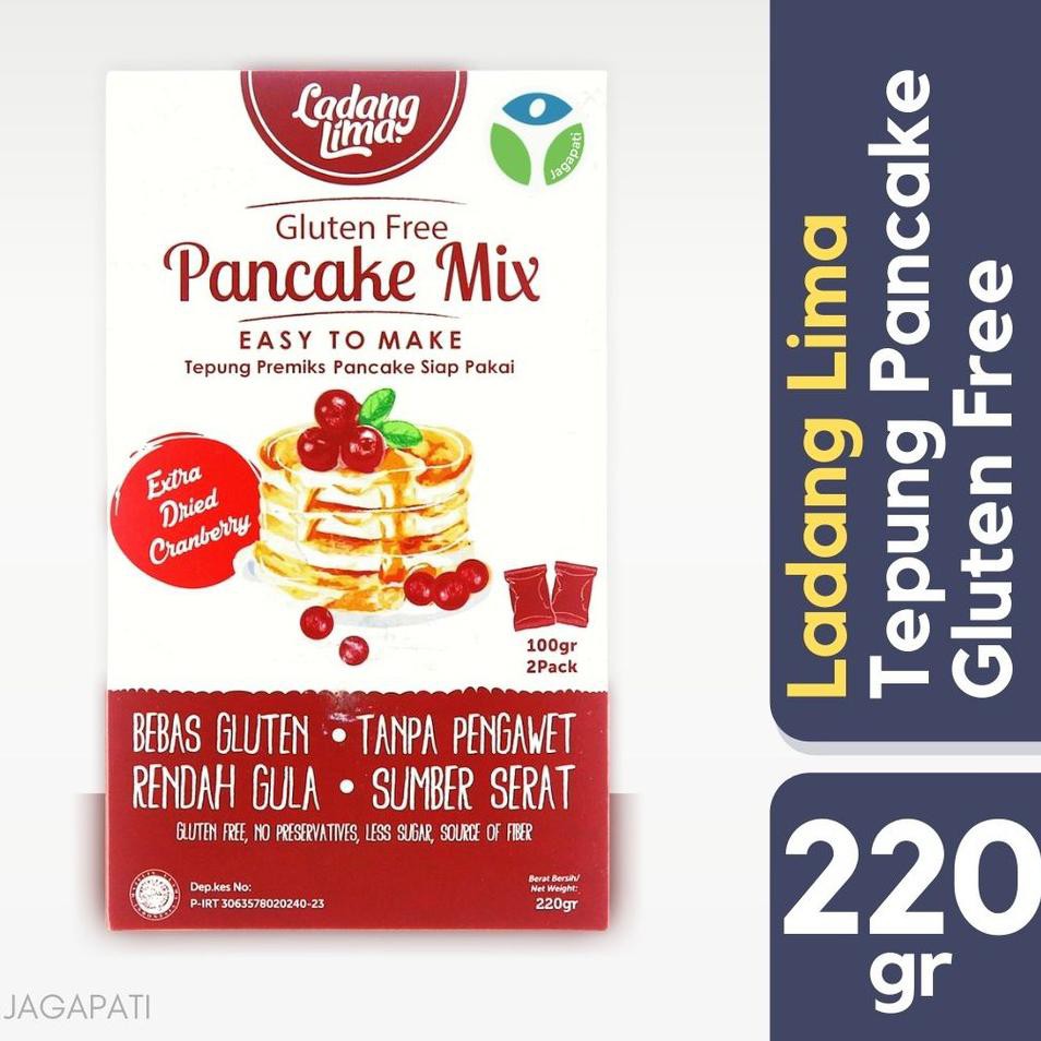 

『MPD』 Ladang Lima - Tepung Pancake Mix 220gr - Bebas Gluten - Jagapati