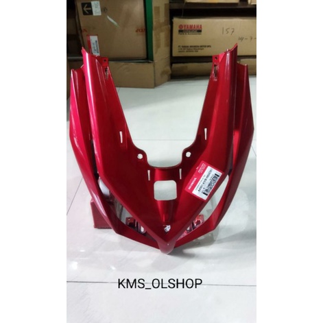 Tameng depan Vario techno 110 cbs carbu merah, Panel depan vario techno 110 cbs carbu Original ahm 6