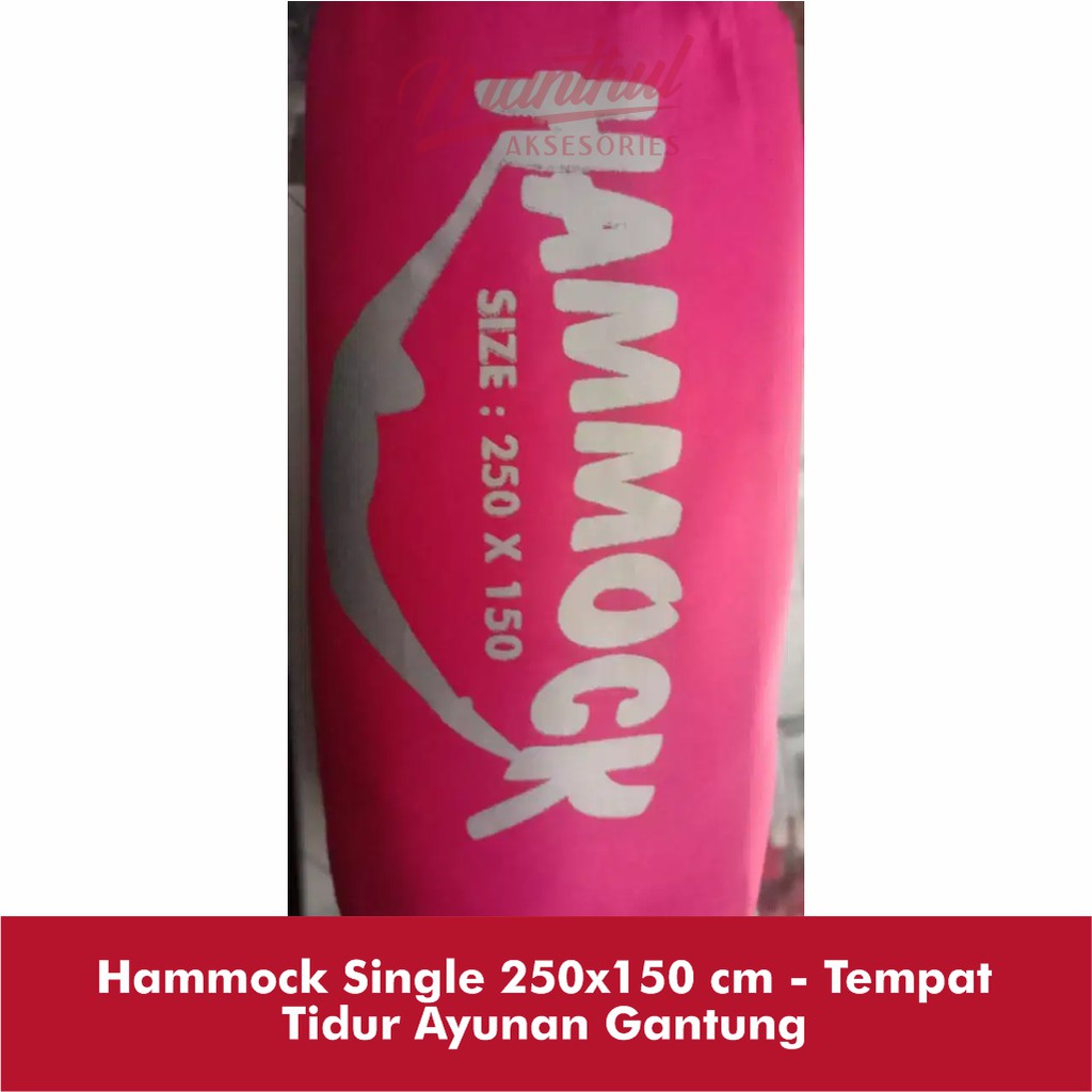 Hammock Single 250x150 cm - Tempat Tidur Ayunan Gantung