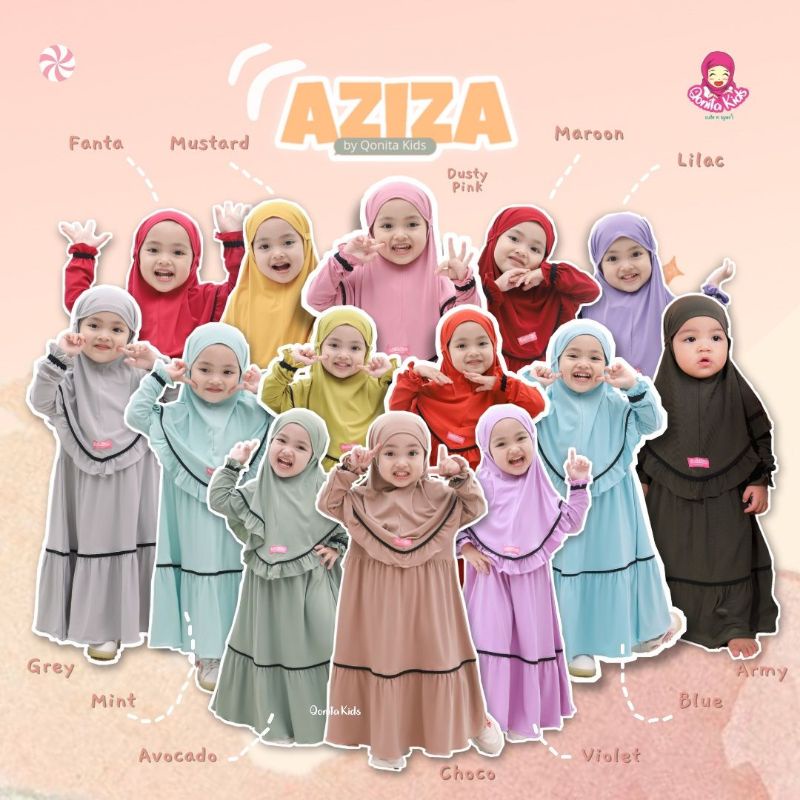 GAMIS AZIZA by Qonita Kids