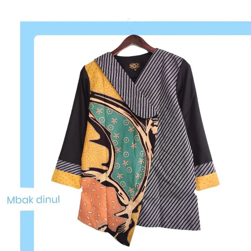 blus lurik kombinasi