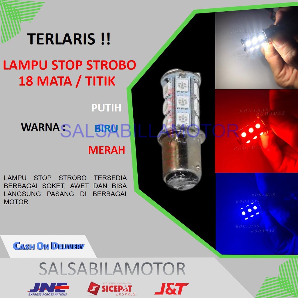 STOP BELAKANG REM BELAKANG LAMPU BELAKANG LAMPU REM LED KEDIP 18 MATA/TITIK LAMP STOP BELAKANG 5050 