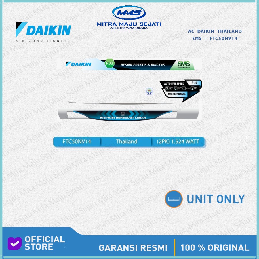 AC DAIKIN SPLIT 2PK-THAILAND NON INVERTER-R32-FTC50NV14 - UNIT ONLY