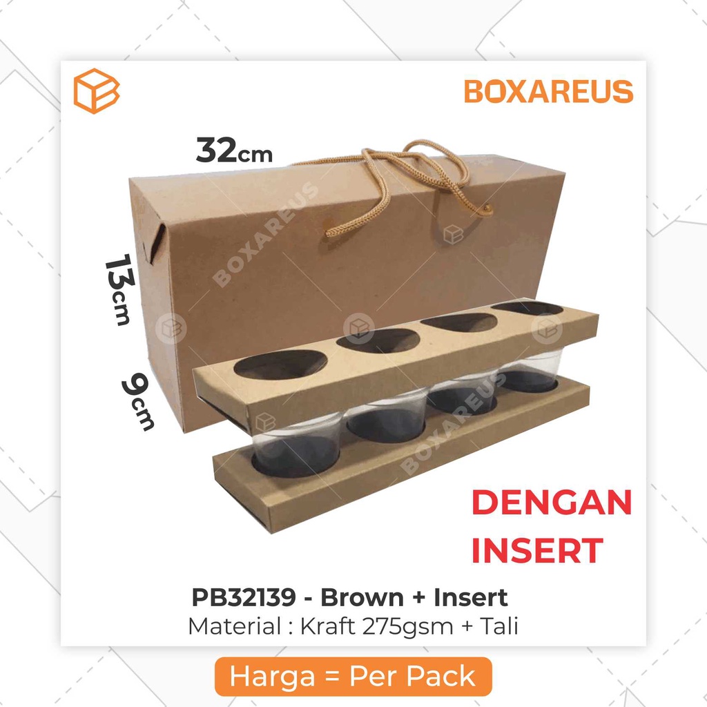 Paperbag, Kotak Kemasan, Packaging, Dus Kantong Kraft | PB32139 (10pc)