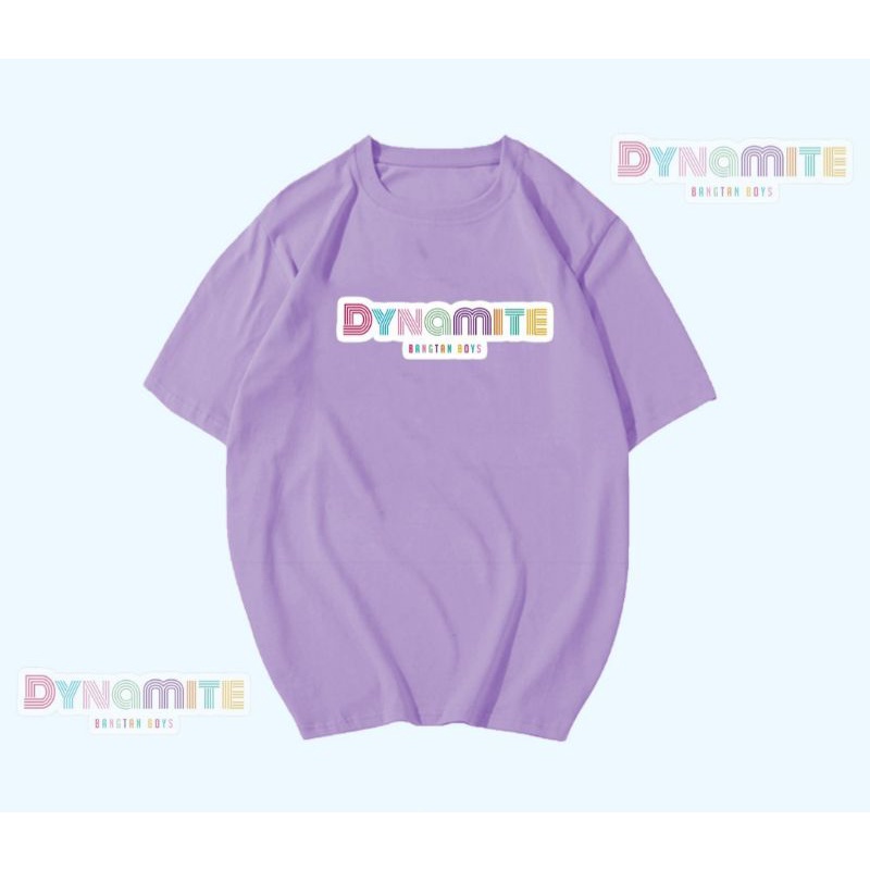 T-SHIRT/TUMLR TEE BTS DYNAMITE LILAC/KAOS DYNAMITE OVERSIZE