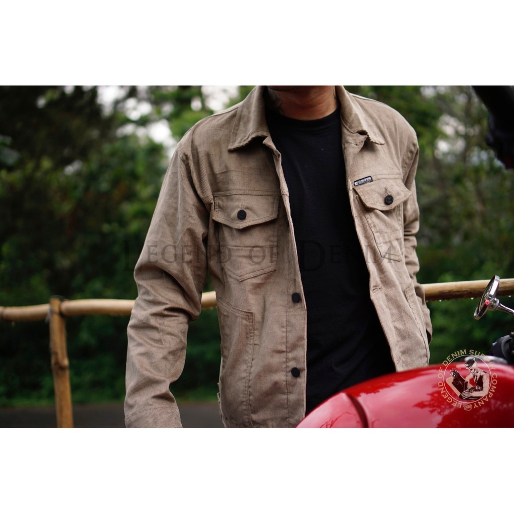 Jaket Corduroy Pria / Jaket Denim / Jaket Trucker / Jaket Motor Pria / Corduroy Jacket