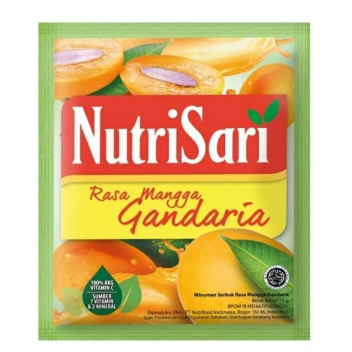 

G02G Nutrisari Rasa Mangga Gandaria!!! Nutrisari Buah Ds5Gh