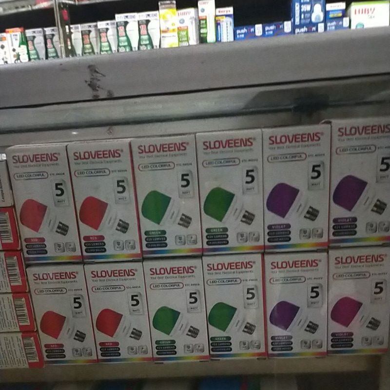 bohlam lampu warna warni LED 5watt SLOVEENS