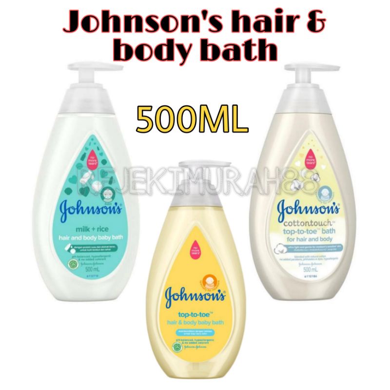 Johnson's Baby Bath 500ml Hair &amp; Body Baby Bath Pump 500 ml