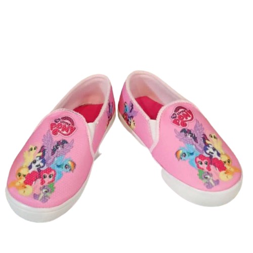 Sepatu anak perempuan slip on unicorn kecil MURAH / sepatu selop slipon kuda poni