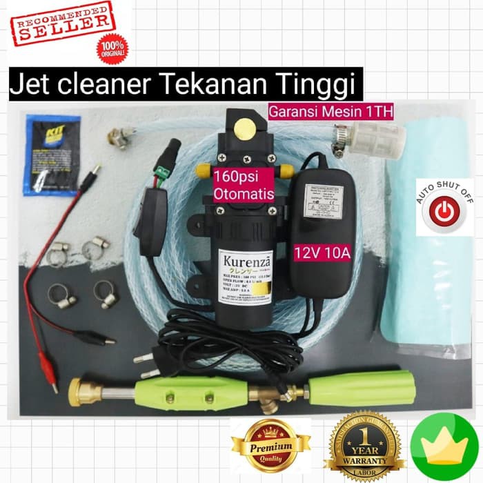 BISA LISTRIK PLN DAN AKI ALAT MESIN CUCI STEAM MOTOR tera