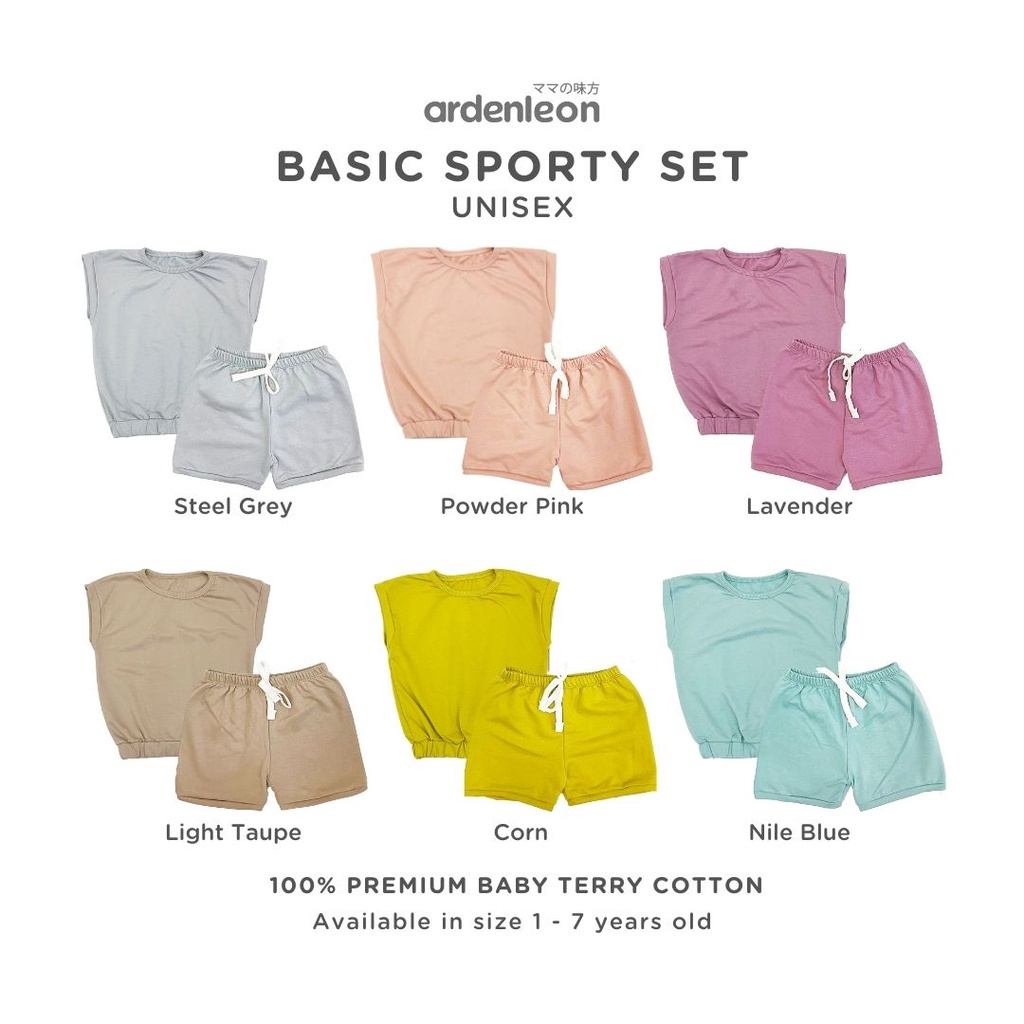 Ardenleon Basic Sporty Set / Girl Comfy Set / Setelan anak