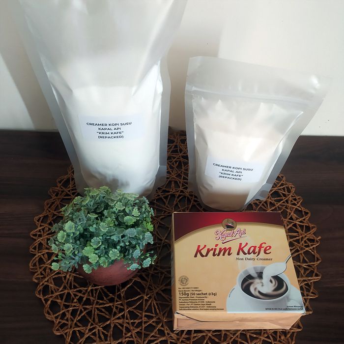 

Krimer- Creamer Kopi Susu Kapal Api (Repacked) - 250 Gr -Krimer.