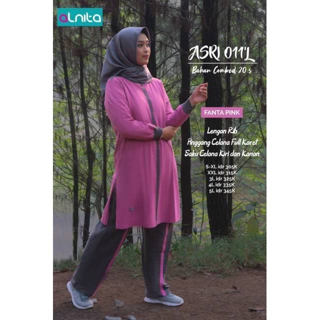 Setelan Olahraga Alnita Sports Syari ASRI 11