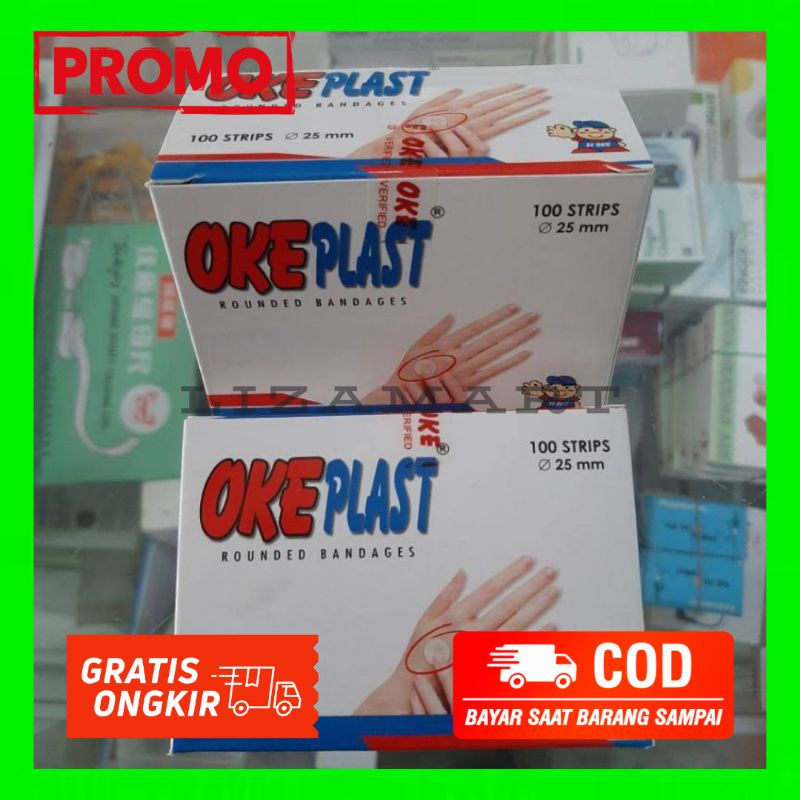 100pcs Plester Bulat Anti Air Plester Luka Bulat Plester Okeplast