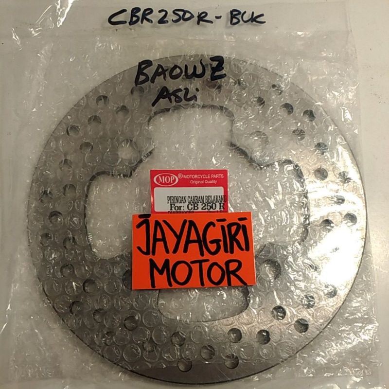 Piringan Cakram Belakang CB250R CB 250 R Rem Kampas Disc Brake Disk Pad Piring Honda Depan Ori CBR