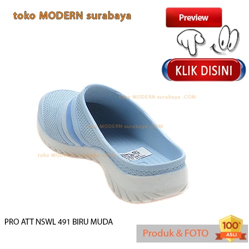 PRO ATT NSWL 491 BIRU MUDA Sepatu Sandal Wanita Karet