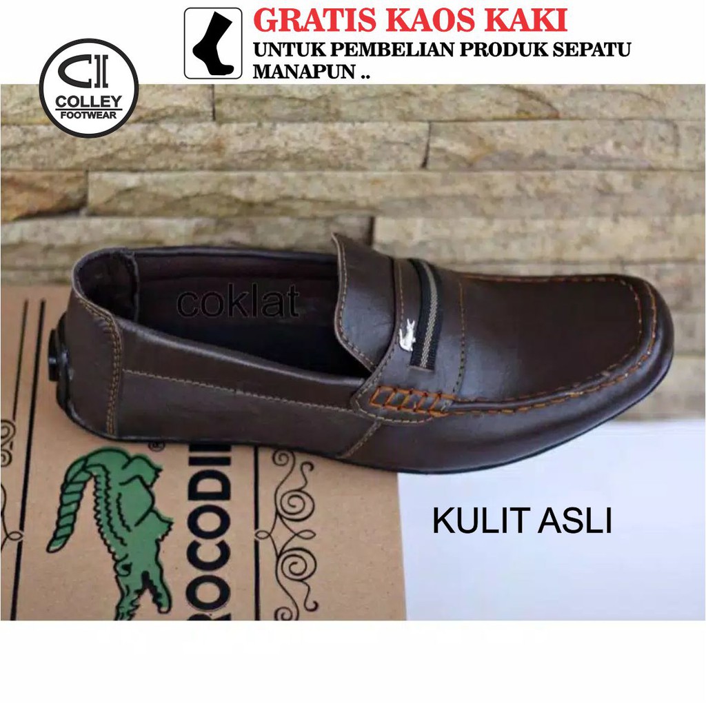 COD - SEPATU MOCASSIN PRIA 100% KULIT ASLI / LOAFERS / CASUAL LEATHER SHOES CLY-ODL-020