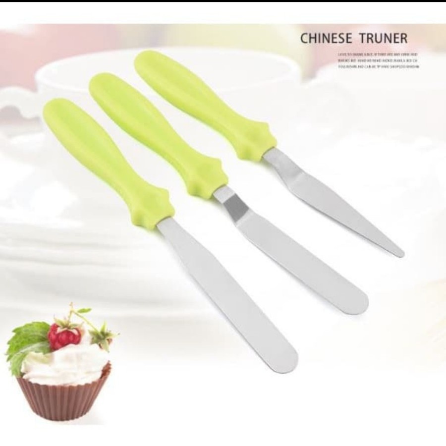 [BISA COD] PROMO Pisau Set Isi 3 Pcs Berbagai Model Stainless Murah Terjangkau Knife Set Spatula Kue Polesan Sodet Kue Alat Baking Pisau Dapur Pisau Roti Pisau Kue Serokan Sodokan Berkualitas