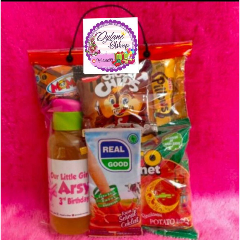 

Paket Snack Ultah / Souvenir Ulang Tahun / Bingkisan Snack