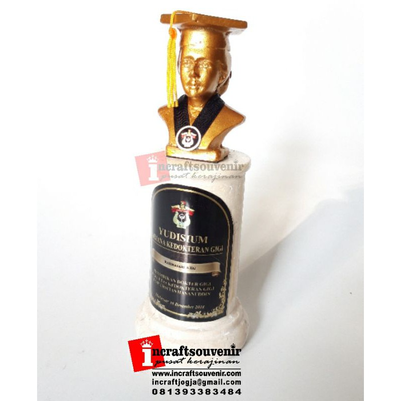 Plakat / souvenir wisuda marmer