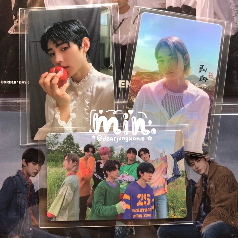 (BOOKED) Official Photocard Enhypen Sunghoon Apel (Border Day One: Dusk), Hologram Ni-ki Odysseus, &