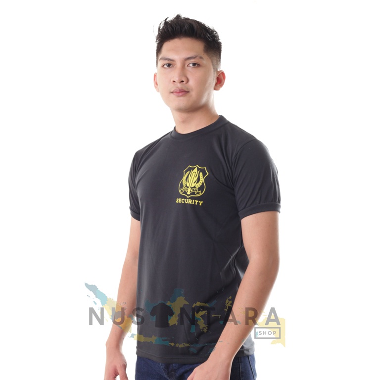 Kaos Satpam Terbaru Warna Cream Kerah Pendek Kaos Security Warna Cream Kaos Dalam Satpam Terbaru