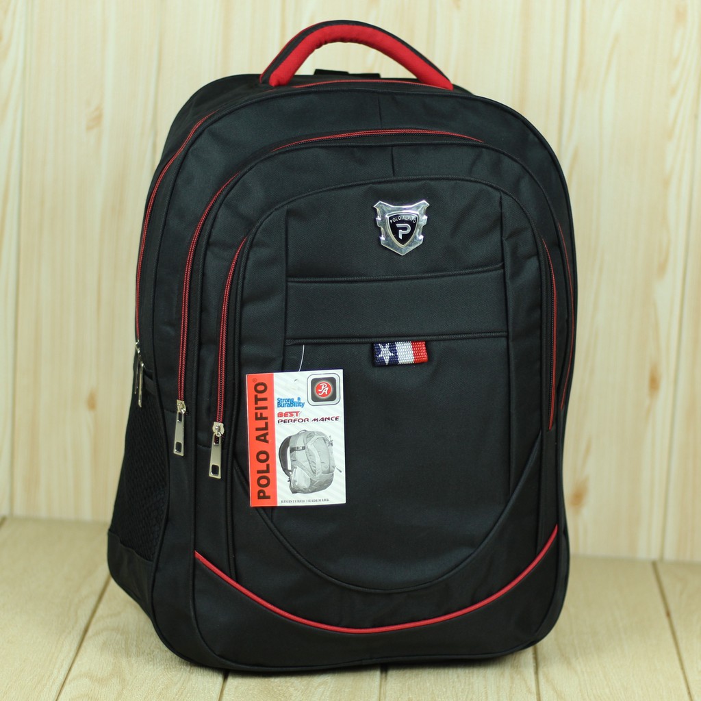 BEST SELLER Tas Ransel Pria Wanita Polo Alfito Backpack Laptop Kerja Tas Sekolah Cowok Cewek SMP SMA