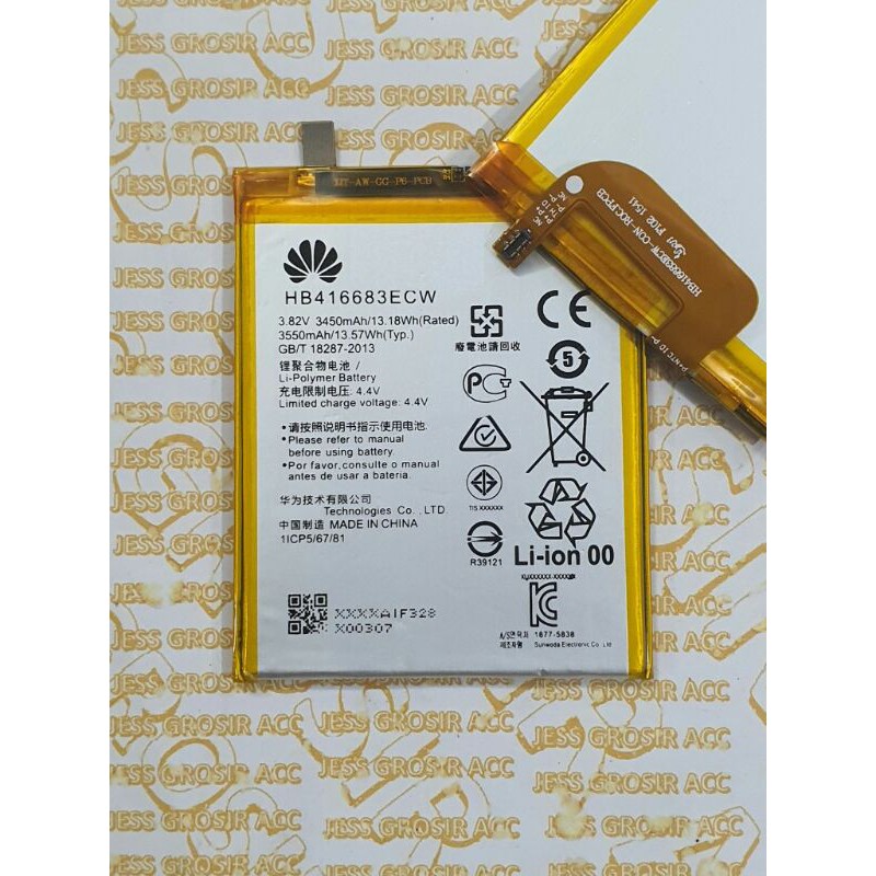 Baterai Battery Batere Original HW HB416683ECW For type Google Nexus 6P , H1511 , H1512