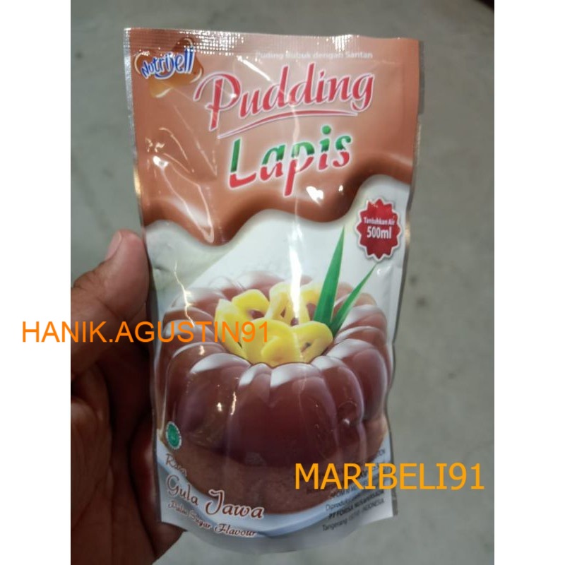 

nutrijel PUDING lapis rasa GULAJAWA palm sugar flavour 100gr (3.53oz) maribeli91